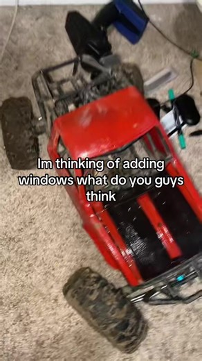 DO YOU THINK I SHOULD PUT SOME WINDOWS IN #rc #axial #fyp #rccrawler #costom