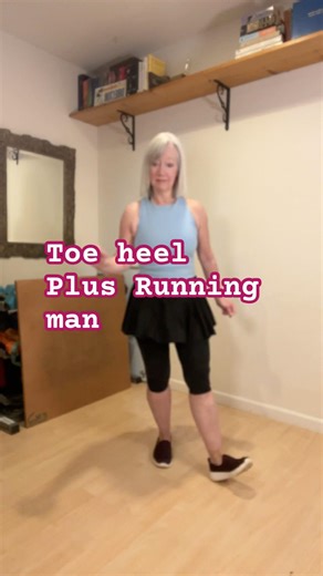 Beginner shuffle dance tutorial:toe heel into running man. #beginnershuffletutorial #shuffleover50