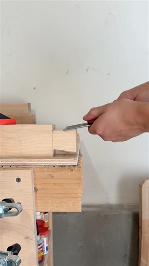 Breaking: Scrap butcher block finds new purpose Making dovetails for the table legs with hand tools then later will join the butcher block with multiple mortise and tenons. Let this project reinforce the belief that all scrap wood has value and allow us to continue to hoard wood until the end of time #finewoodworking #interiordesign #handcrafted #furnituremaker | Raina Nicole Woodworks