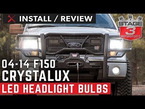 2004-2014 F150 CrystaLux H13 LED Headlight Conversion Install & Review