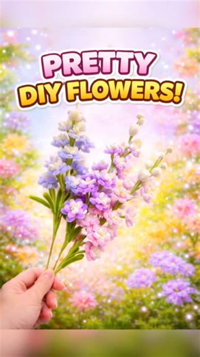 DIY Delphinium Flowers 🌸 | Pipe Cleaner Flower Craft Tutorial