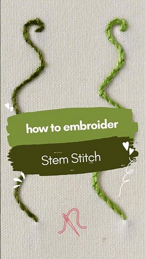 Master the Perfect Stem Stitch in Seconds