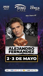 Alejandro Fernández En Domo Care 2 y 3 de mayo #DeReyaRey #DeUnRanchoAOtro ALEJANDRO FERNANDEZ CLUB OFICIAL ESPAÑA 🇪🇸 @sociossitusupierasEspaña | Mar Otero AF