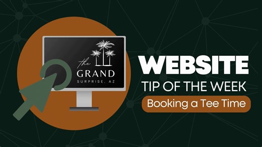 Website Tip of the Week | How to Book a Tee Time