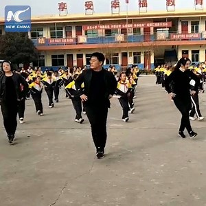 138K views · 8.9K reactions | This principal started to teach pupils to shuffle dance about two months ago. Now all 700+ students at Xiguan Primary School in Shanxi, China have been practicing the dance moves. | China Xinhua News | Facebook