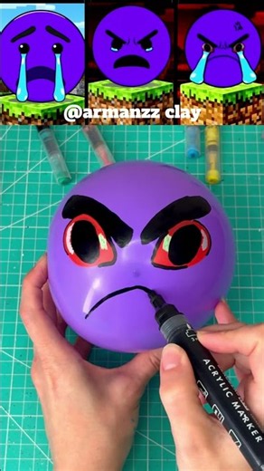 I made a Sadity (from Minecraft) Sprunki OC out of balloon #diyballoon #minecraft