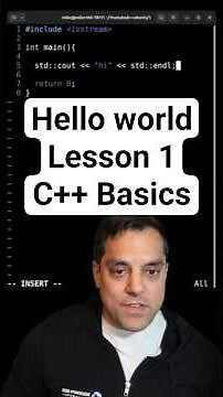 Hello World in C++ [Learn C++ Shorts Lesson 1]
