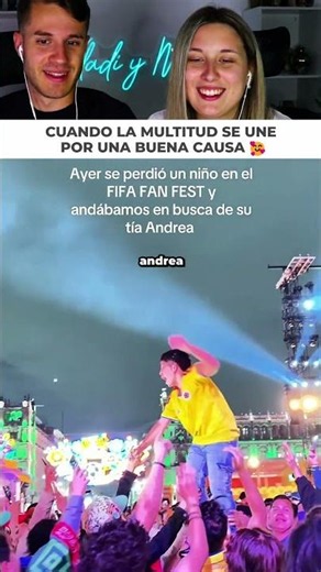 You're at the World Cup event and end up coordinating thousands of people to help a little one