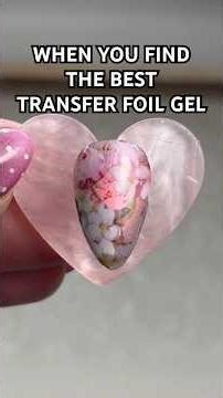 WHEN YOU FIND THE BEST TRANSFER FOIL GEL! #nailtechproblems #nailhacks