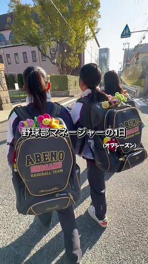 あべの翔学高校野球部マネージャーの一日