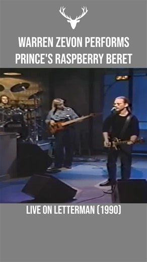 Walken and Talken | Warren Zevon singing Prince’s Raspberry Beret live on David Letterman in 1990. Letteeman often had him as a musical guest on the show and... | Instagram