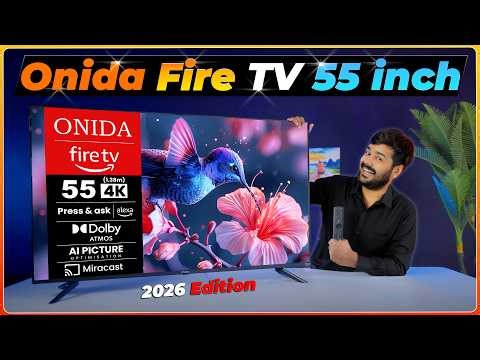 ONIDA Fire TV 55 Inch [2026 Model] Unboxing & Review with Alexa & AI Picture Optimization