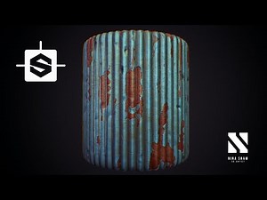 TIMELAPSE | Substance Designer Tutorial | Rusty Metal Sheets
