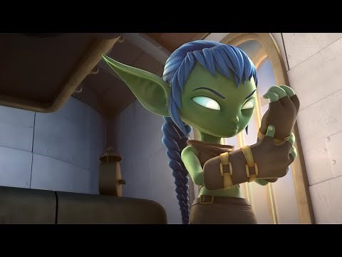 stealth elf from skylanders academy being a girlboss