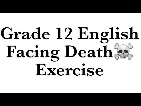 Facing death exercise | Class 12 | English