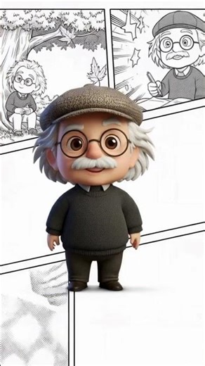 Einstein Cartoon: Uma Viagem Divertida pelas Ideias Geniais! 🚀