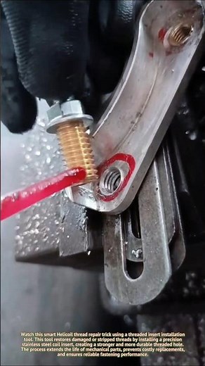 Helicoil Thread Repair Trick | Smart Insert Installation Hack for Stronger Threads