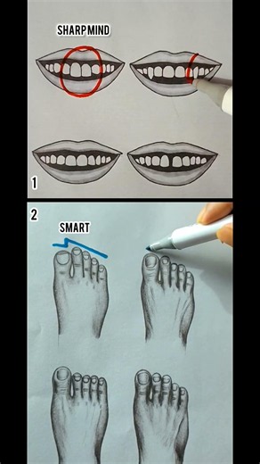 Personality Test: Teeth and Feet Analysis! #shorts