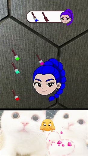 The cat plays games 1 #cartoon #cat #funny #shortvideo