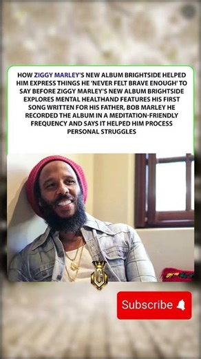 ZIGGY MARLEY'S NEW ALBUM 'BRIGHTSIDE' HELPED HIM SAY THINGS HE 'NEVER FELT BRAVE ENOUGH' #shorts