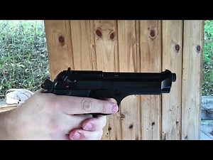 Beretta 92 series slow motion.