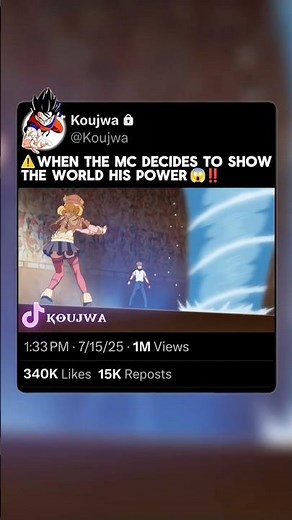 When the MC finally decides to show the world his power 😱‼️