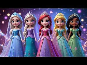 Disney Princess Wedding Makeover! Paper Doll Bride Dress Collection