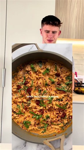 Spicy Mozzarella & Chicken Pasta Recipe — High Protein, Low-Calorie