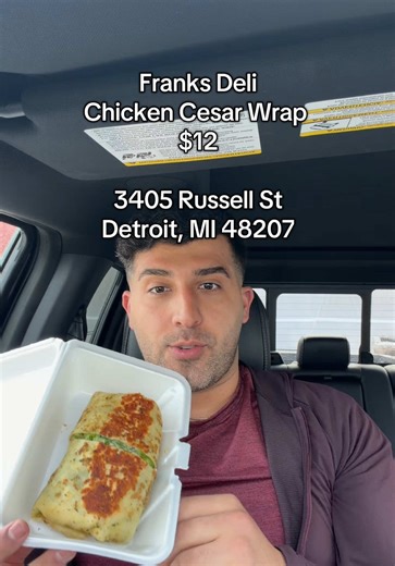 Delicious Chicken Cesar Wrap at Franks Deli