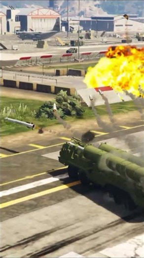 S-500 Missiles System Attack on Military Base - GTA V
