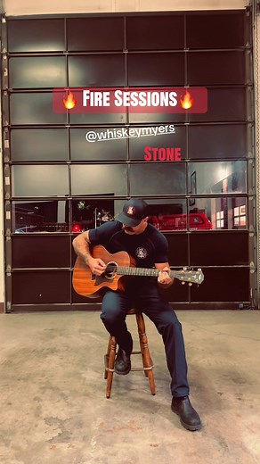 Acoustic cover of @whiskeymyers STONE…. Cody Cannon has some pipes, hope I did it justice. #whiskeymyers #southernrock #coversong #countrymusic #firefighter
