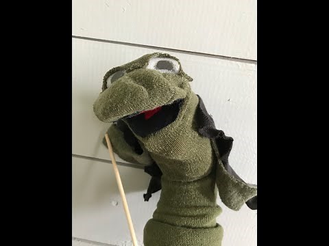 Making a Frog Sock Puppet