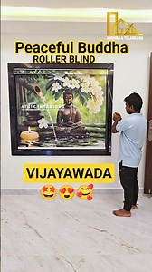 3D Roller Blinds Installation ☎️9059459025 #rollerblinds #blinds #buddha #atrixinteriors #vijayawada