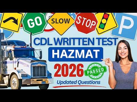 CDL Hazmat Test Questions And Answers (2025-2026 Updated Edition)