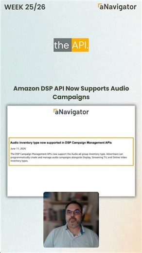 Amazon DSP API Now Supports Audio Campaigns