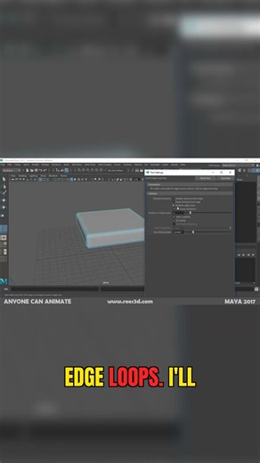 Multiple Edge Loops Hack for Detail #maya #3d #tutorial