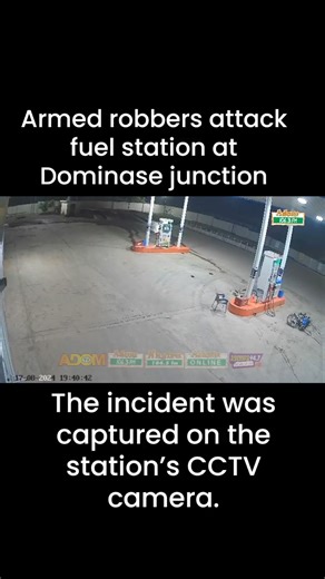 Armed robbers attack fuel station at Dominase junction The Central East Regional Police Command is on the hunt for four armed robbers who targeted and robbed the Star Oil filling station at Gomoa Dominase Junction in the Gomoa East District of the Central Region. The robbery occurred around 7:30 PM when Ali Mohammed, an attendant at the station, was serving a customer. According to police sources, four men wearing face masks, two armed with pump-action guns and two with knives, stormed the stati