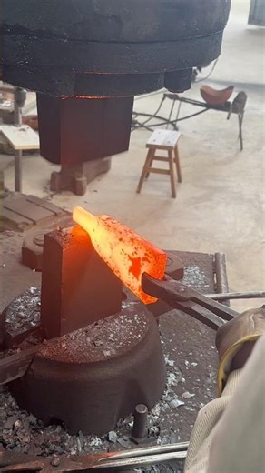 Heavy Steel Forging 🔥 | Powerful Press & Hammer #Shorts #machine