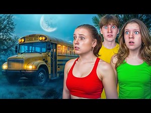 Trapped in a Haunted School Bus for 24 Hours!