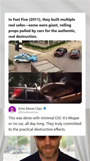 Fast Five 2011 Multiple Real Safes Were Built and Pulled by Cars for Practical Destruction