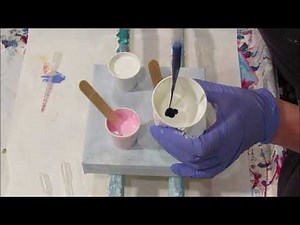 (154) Using Dr Ph Martin bombay ink in a fluid pour