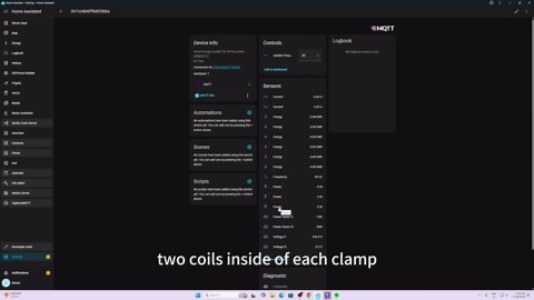 Smart Home Energy Monitor with 2 x 120A CTs, Live Electricity Usage Tracking, Bi-Directional Power Tracking, Supports Single-Phase 3-Wire System, 2.4GHz Wi-Fi (WiFi Version)