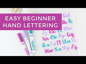 Crayola Calligraphy! Easy (and cheap!) handlettering for beginners!