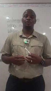 Interrogative pronouns.