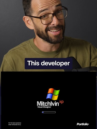 Windows XP as a Portfolio?! Featured website 👉https://mitchivin.com/