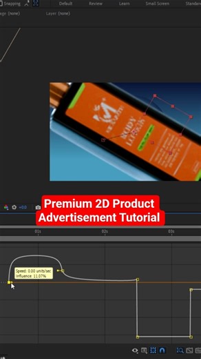 Premium 2D Product AD - After Effects Tutorial #aftereffects #motiongraphics #shorts #tutorial