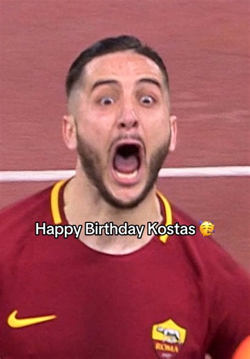Happy Birthday, Kostas 💛❤️🥳 #ASRoma #TikTokCalcio #football #calcio #gol