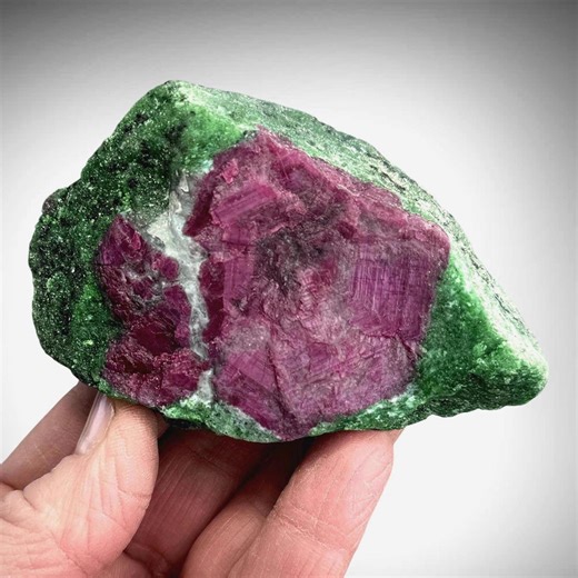 Ruby in Zoisite Fluorescent Raw Collector Mineral Specimen, Tanzania - Etsy