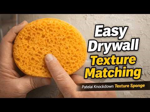 Easy Drywall Texture Match With This Sponge