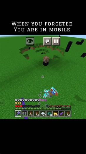 When You Forget You’re Playing on MOBILE #minecraftshorts #minecraft #shorts #minecraftmemes
